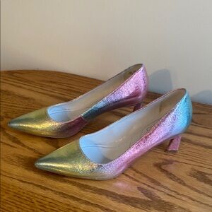 Franco Sarto Multicolor Iridescent Women's Pumps